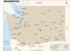 Washington State Map - Digital File