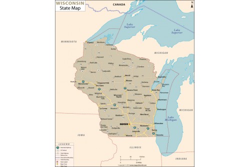 Wisconsin State Map