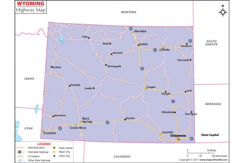 Wyoming Road Map 