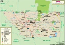 Kern County Map - Digital File