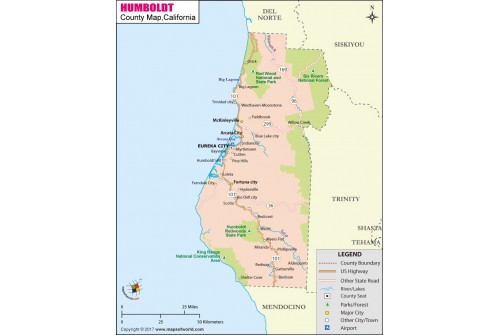 Humboldt County Map