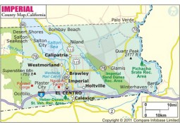 Imperial County Map, California - Digital File