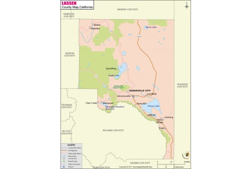 Lassen County Map