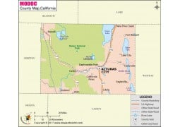Modoc County Map - Digital File