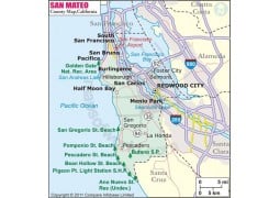 San Mateo County Map, California - Digital File