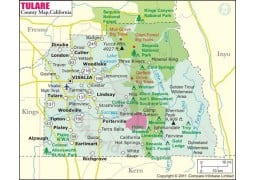 Tulare County Map - Digital File
