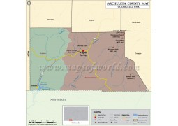 Archuleta County Map, Colorado - Digital File