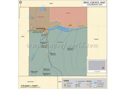Bent County Map, Colorado - Digital File