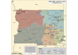 Boulder County Map, Colorado - Digital File