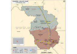 Chaffee County Map, Colorado - Digital File