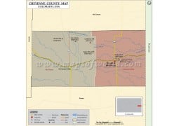 Cheyenne County Map, Colorado - Digital File