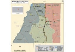 Douglas County Map, Colorado - Digital File