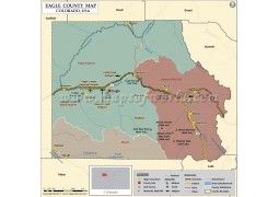 Eagle County Map, Colorado - Digital File
