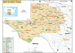 West Texas Map - Digital File