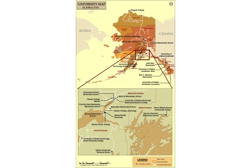 Alaska University Map
