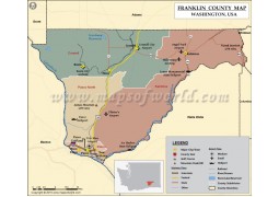 Franklin County Map,  Washington - Digital File