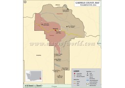 Garfield County Map, Washington - Digital File