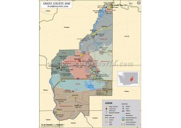 Grant County Map, Washington - Digital File