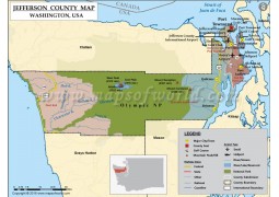 Jefferson County Map, Washington - Digital File