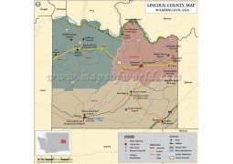 Lincoln County Map, Washington - Digital File