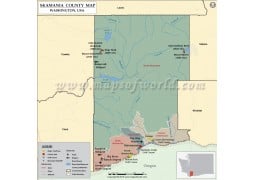 Skamania County Map, Washington - Digital File
