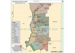 Stevens County Map, Washinton - Digital File