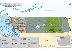Whatcom County Map, Washington - Digital File