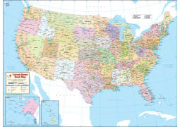 Large Road Map of USA - Digital File