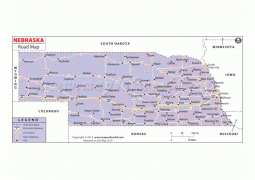 Nebraska Road Map - Digital File