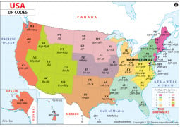 US Zip Code Map - Digital File