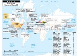 Major Nuclear Disasters Map - Digital File