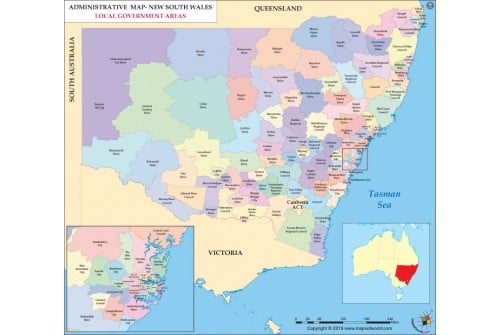 New South Wales Local Government Map