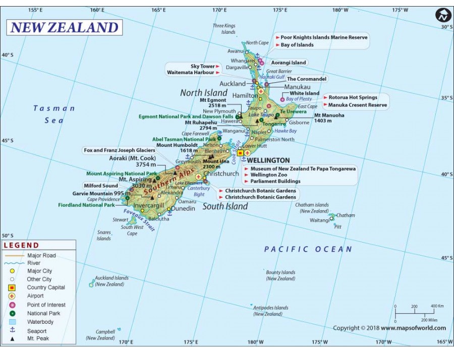 Buy New Zealand Map