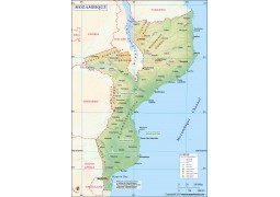 Mozambique Map - Digital File