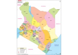 Kenya Political Map - Digital File