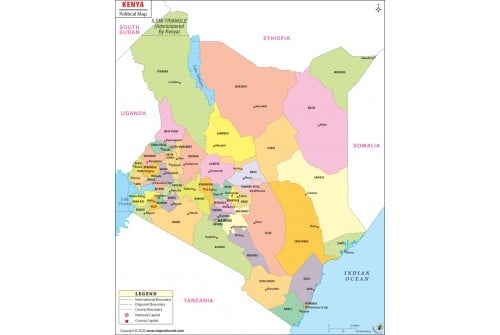 Kenya Political Map