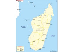Madagascar Road Map - Digital File