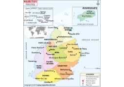Mauritius Political Map - Digital File