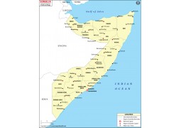 Political Map of Somalia - Digital File