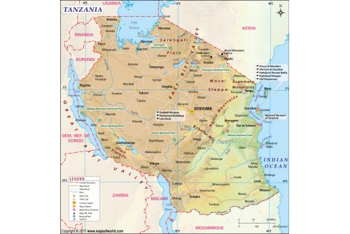 Tanzania Map