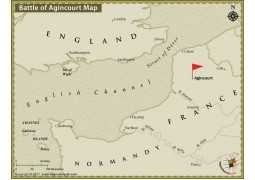 Battle of Agincourt Map - Digital File