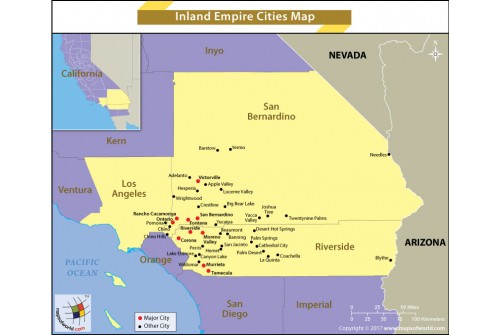 Inland Empire Cities Map