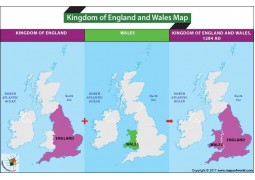 Kingdom of England and Wales Map - Digital File