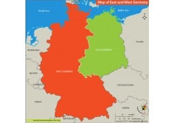 Map of East And West Germany - Digital File