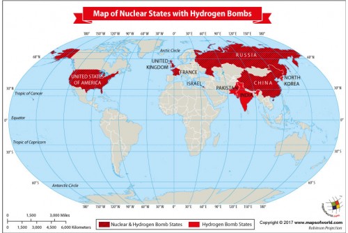 Map of Nuclear States With Hydrogen Bombs