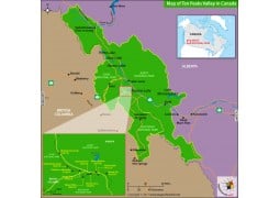 Map of Ten Peaks Valley In Canada - Digital File