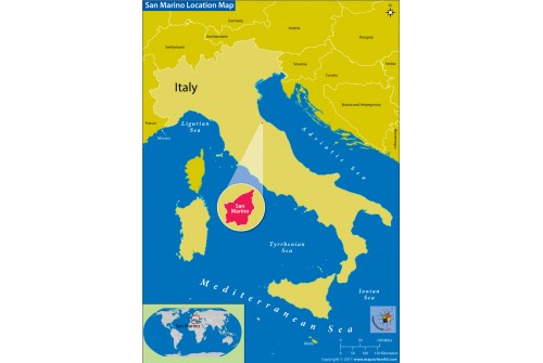 San Marino Location Map
