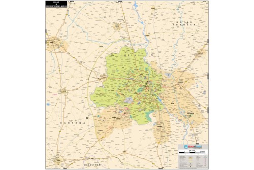 New Delhi and Neighboring Areas Map