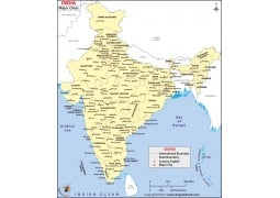 India Map with Cities - Digital File