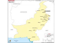 Pakistan Map with Cities